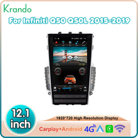 12 ''Vertikaler Touchscreen Android GPS Navigation DVD-Player Stereo-Multimedia-Audiosystem für Infiniti Q50 Q50L Dashboard