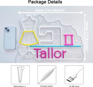Luces <span class=keywords><strong>de</strong></span> neón, decoración <span class=keywords><strong>de</strong></span> arte <span class=keywords><strong>de</strong></span> pared colgante para sastrería, reparaciones <span class=keywords><strong>de</strong></span> alteración, tienda <span class=keywords><strong>de</strong></span> disfraces, sastrería, letreros <span class=keywords><strong>de</strong></span> neón - Product Image 6
