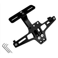 Cadre de plaque d'immatriculation en aluminium réglable CNC, support de plaque d'immatriculation de moto, support universel de plaque d'immatriculation de moto