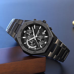 2025 새로운 도착 SKMEI 모델 2452 비즈니스 남자 시계 3ATM 방수 복고풍 스타일 석영 LED 유리 직접 제조 업체 - Product Image 3