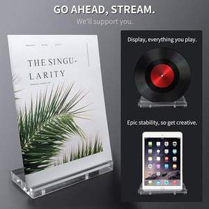 2X acrylique transparent présentoir de table livre <span class=keywords><strong>chevalet</strong></span> support de tablette pour photos livres feuilles de <span class=keywords><strong>musique</strong></span> cahiers CD etc. - Product Image 6