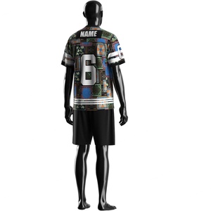 T-shirts d'été unisexes en jersey américain, coupe oversize, avec motif rayé, col en V, épaules tombantes, respirants, manches courtes, grandes tailles - Product Image 4