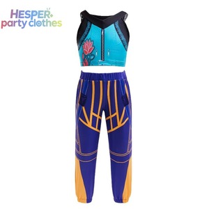 Robe de sorcière à manches volantes HESPER pour filles, costume d'Halloween pour enfants, 100% polyester, imprimé numérique - Product Image 3