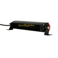 Barre lumineuse LED ultra-mince à une seule rangée Red Owllights 12V 24V 12 pouces 50W pour Patriot Wagoneer Truck Tractor ATV