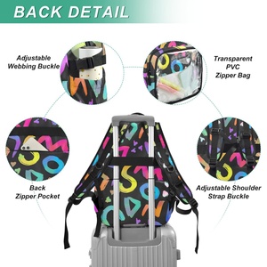 Factory Wholesale Girls Fashion PVC Transparent <b>Waterproof</b> <b>Backpack</b> Zipper Heavy Duty Lightweight Large Capacity Sport <b>Backpack</b> - Product Image 3