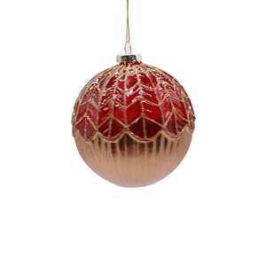 Décoration de <span class=keywords><strong>globe</strong></span> en <span class=keywords><strong>verre</strong></span> pour sapin de Noël avec flocons de neige 8 cm pour sapin de Noël artificiel - Product Image 1