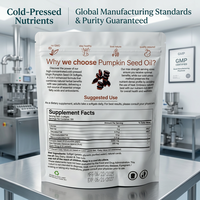 Kapsul Minyak Biji Labu Cold Pressed OEM ODM untuk Kesehatan Sehari-hari dan Dukungan Prostat Formula Kustom Label Pribadi