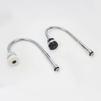 Robinet de cuisine en acier inoxydable durable avec bec pivotant et tuyau flexible, fabriqué en usine