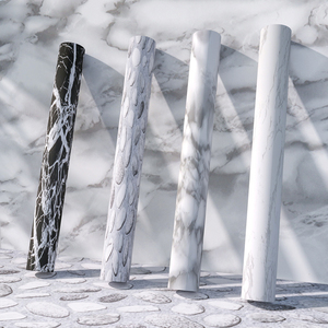 3D đá cẩm thạch dán tường hình nền tự dính không thấm nước tường Bảng điều chỉnh papier peint 3D bức tranh tường adhésif đổ Salon Giấy dán tường cuộn - Product Image 3