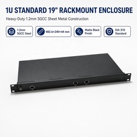 Boîtier de montage en rack 1U de précision personnalisé pour équipement réseau, routeur, commutateur réseau, serveur, armoire en tôle