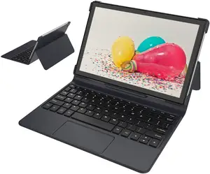 2 in 1 Tablet 10 inch GMS Tablets with Detachable Keyboard 4G&5G WiFi Android Long Battery Life & High Performance tablet pc