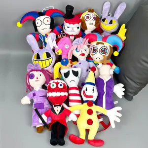 Poupée en peluche de clown de dessin animé la plus populaire L'incroyable jouet en peluche de cirque numérique