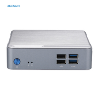 Qotom Factory 6 USB Dual Lan Core I3 i5 i7 PC All In One Gaming Desktop Mini Computer PC con soporte VESA