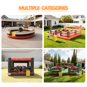 Juego mecánico de toro mecánico inflable comercial y duradero para adultos y niños - Product Image 5