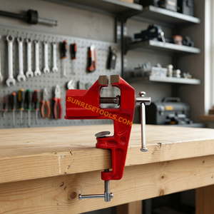 SUNTOOLS/STIPL Étau d'établi en métal rouge à mâchoires en bois, pince réglable de 1-1/2 po pour la fabrication de bijoux, la fabrication de moules et la création d'échantillons - Product Image 5