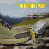 Chaussures tactiques de randonnée et de trekking décontractées pour hommes de la marque Hanagal Custom Factory, chaussures imperméables originales, OEM/ODM, noires en stock