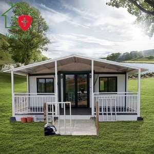 Casa contenedor expandible prefabricada 20 pies plegable fácil de instalar Panel sándwich de uso de apartamento moderno - Product Image 1