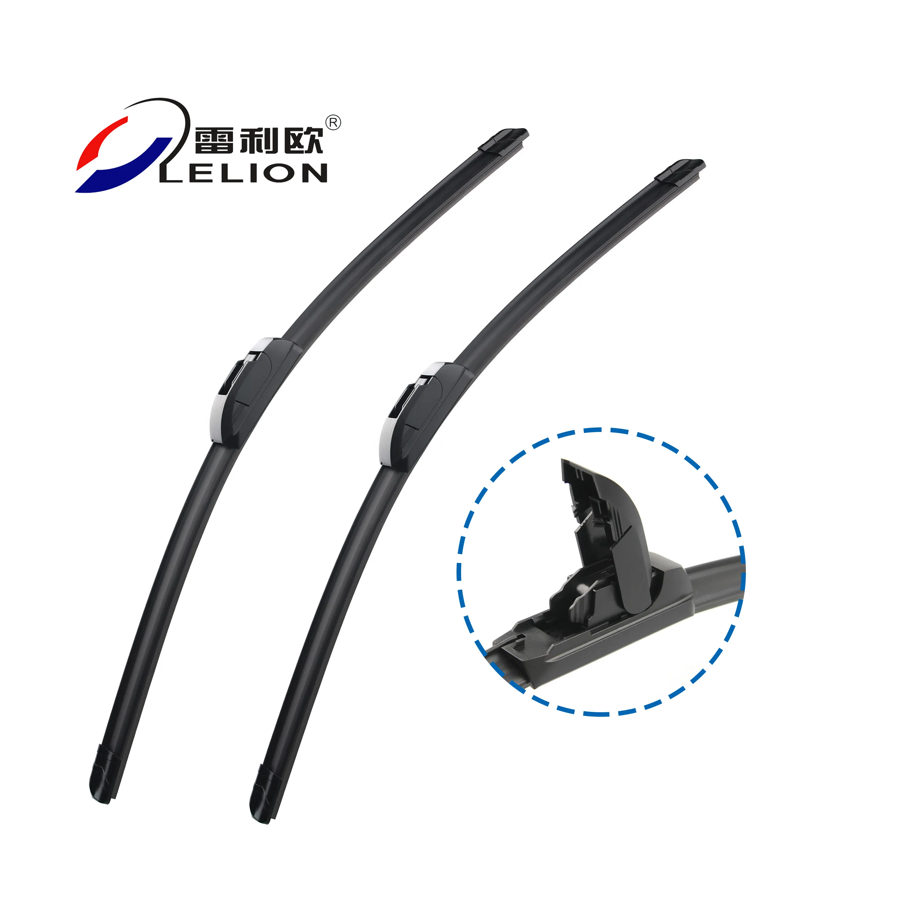 Lelion nhà máy bán buôn ổ đĩa bên trái xe kính chắn gió phía trước 22 inch lưỡi gạt nước phổ phía trước lưỡi gạt nước