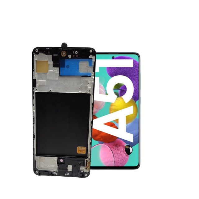 Original for Samsung for Galaxy A51/A515 Mobile Phone Spare Parts Service Pack 1-Year Warranty LCD Replacement Assembly Frame