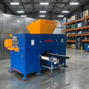 Broyeur de plastique industriel de qualité commerciale, machine à double arbre semi-automatique électrique, capacité de 1500 kg/h, broyeur de plastique - Product Image 1