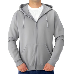 Sudadera con capucha para hombre, 100% algodón, forro polar, corte regular, informal, para invierno, con bolsillos, transpirable, de punto - Product Image 1