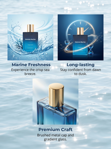 Nuevo Perfume Crisp en Botella Ámbar de 30 ml con Sal Marina, Rico en Nutrientes, Capacidad Personalizable, Fragancia Marina Activa - Product Image 6