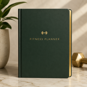 <span class=keywords><strong>Carnet</strong></span> <span class=keywords><strong>de</strong></span> suivi d'entraînement LABON <span class=keywords><strong>personnalisé</strong></span> en cuir végétalien vert foncé – Journal <span class=keywords><strong>de</strong></span> gym <span class=keywords><strong>de</strong></span> luxe pour le suivi des progrès et la définition des objectifs - Product Image 1