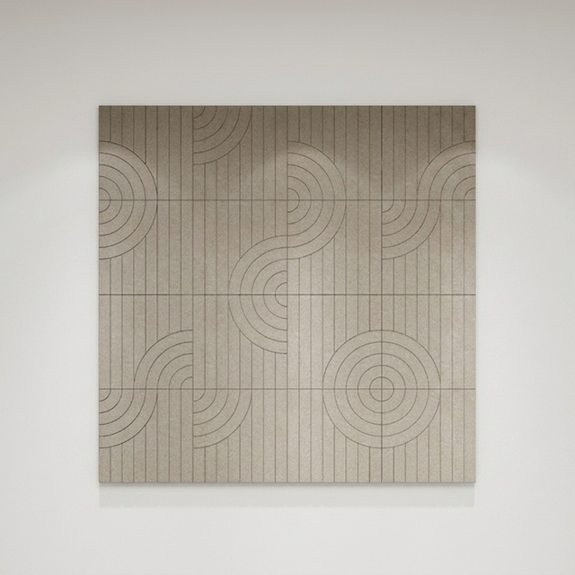 Direct From Manufacturer Modern Design Style Polyester Fiber Sound-Absorbing Board for Home TV Background Wall Decoration