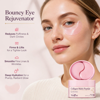 Patchs Hydrogel Anti-Poches et Anti-Cernes au Collagène Peptidique Hydratant et Raffermissant pour le Contour des Yeux Marque Blanche