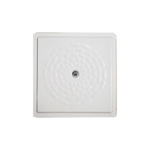 Piatto Doccia a Livello del Pavimento 80x80cm in Resina di Vetro, Attrezzatura di Sicurezza per il Bagno - Product Image 1