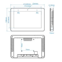 Barra de luz LED Android de 10,1 pulgadas, montaje en pared, reserva de reuniones, sistema de reserva de conferencias, Control Poe, Tablet PC con Nfc RFID