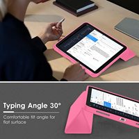 Étui de protection pour tablette en cuir PU intelligent avec support pliable et porte-crayon, dos souple en TPU pour iPad A16 Air 10.9 11 13 pouces