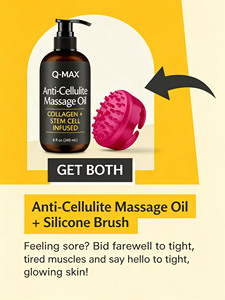 Q-MAX Huile <span class=keywords><strong>Essentielle</strong></span> <span class=keywords><strong>Pure</strong></span> <span class=keywords><strong>Anti</strong></span>-<span class=keywords><strong>Cellulite</strong></span> Raffermissante Lotion Corporelle Jasmin Camélia Hydratant 100% Pur à Base de Plantes pour Cuisses et Hanches, Adapté à Tous - Product Image 4