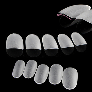 Private Label Short Round Soft Gel <b>Nail</b> Tips Full Matte Full Cover Press on Manicure Kit - Product Image 4