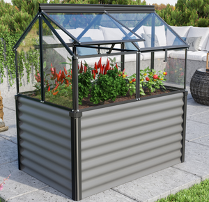 D'aluminium écologique <span class=keywords><strong>et</strong></span> facile à assembler avec <span class=keywords><strong>verre</strong></span> trempé pour les kits <span class=keywords><strong>de</strong></span> <span class=keywords><strong>serre</strong></span> <span class=keywords><strong>de</strong></span> <span class=keywords><strong>jardin</strong></span> d'arrière-cour à la maison - Product Image 2