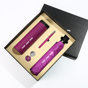 Custom Logo Gift Set: Insulated Tumbler, Notebook & Keychain - Perfect Corporate Gifts