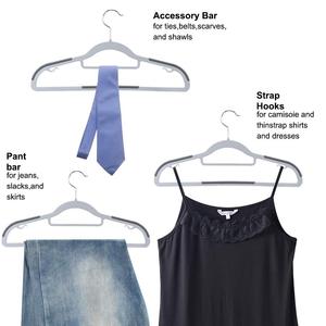 Cintres en gros pour vêtements humides et secs, antidérapants, en plastique, pour gagner de la place, Cabide - Product Image 6