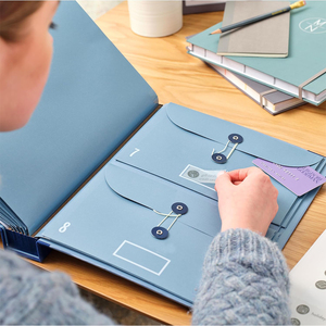 Immobile cosa succede se muoio alla fine della vita nel caso in cui manchi il raccoglitore di libri, File del pianificatore del taccuino, importante organizzatore di documenti - Product Image 3