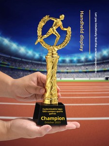 Trofeo Deportivo Personalizado de Cristal, Figura para Eventos Deportivos, Carreras de Estafeta, Maratón, Medalla de Campeonato con Logotipo Personalizable y Grabado Gratuito - Product Image 3