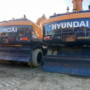 Excavatrices sur pneus Hyundai R140W d'occasion à vendre 90% Nouveau bon marché et en bon état avec moteur central et composants de moteur - Product Image 2