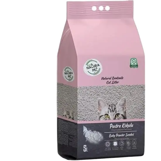 Sinh Thái Natura Pet bé Bột thơm hạt mịn Bentonite mèo xả rác 5 LT chất lượng tốt nhất cao cấp dễ dàng làm sạch