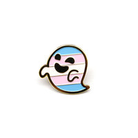 Émail personnalisé gothique mignon effrayant fantôme broche métal arc-en-ciel transgenre fierté gay lesbienne épinglette badge
