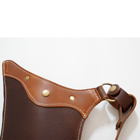 AF Archery Side Quiver – Carquois latéral en cuir de vachette de haute qualité pour tir à l'arc à cheval – Design traditionnel