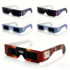 Verres d'éclipse solaire certifiés ISO 12312 et CE Verres de visualisation d'éclipse solaire en papier personnalisés - Product Image 4
