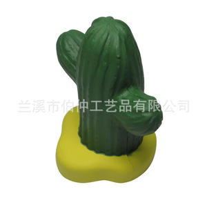 Jouet anti-stress en mousse PU en forme de cactus vert, modèle caméléon, pour jeunes de 15 à 35 ans, livraison directe d'usine - Product Image 3