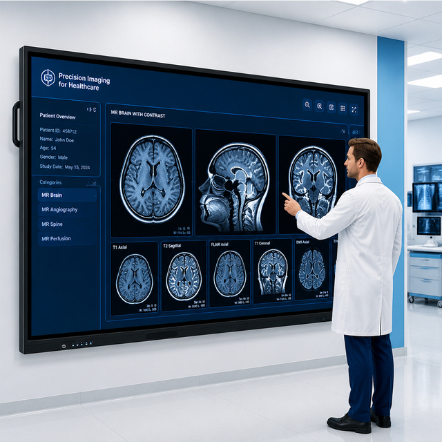 Large Size 65-100 Inch Interactive Flat Panel Display, 20 Points Infrared Touch Smart Whiteboard with Built-in Camera