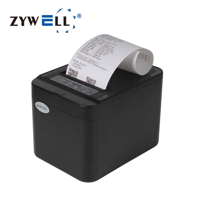 New Design ZY-Q822 80 mm 58mm Thermal Receipt Printer ZYWELL Inkless Tickets POS Bill Printer
