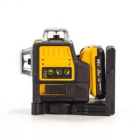 Niveau laser vert de qualité industrielle avec auto-nivellement, rotation à 360°, 3 points, alimenté par batterie au lithium, niveau de construction