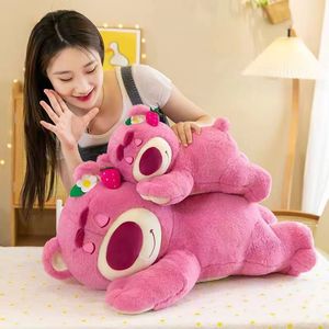 Peluche Ours Fraise Rose Écologique, Mignonne Poupée en Peluche Dessin Animé, Coussin Cadeau pour Petite Amie - Product Image 5