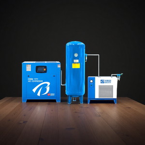 BEST Portable Lubricated 7.5 KW 380V 8 bar <b>Screw</b> Air Compressor with 0.6 m Air Air Dryer Air Cooled Engine <b>Pump</b> 1.1 M/min - Product Image 3